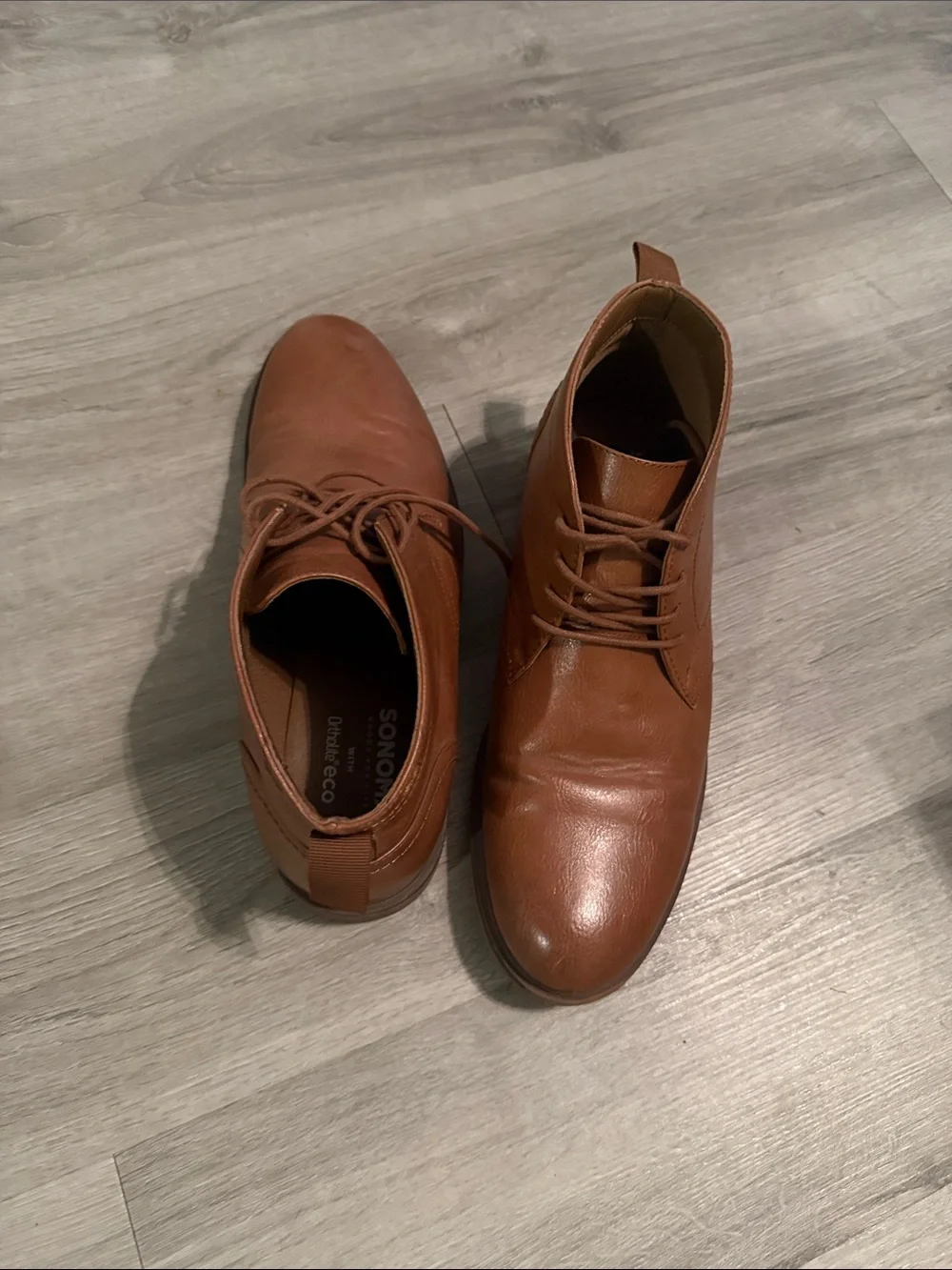 Sonoma Men's Tan Leather Chukka Boots